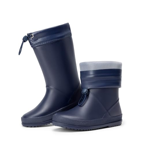 DREAM PAIRS Kids Rain Boots Boys Girls Lightweight Boots Waterproof
