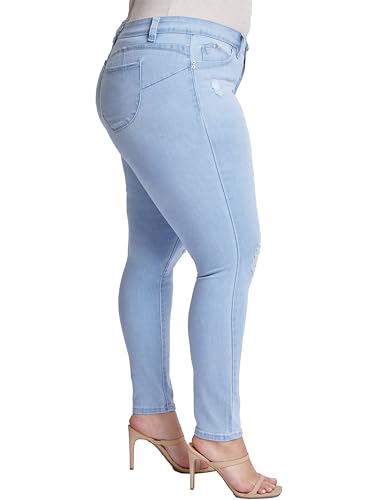 Royalty For Me Womens Women's Plus Size Sustainable Wannabettabutt Mid Rise Skinny Jeans2