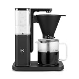 Wilfa Zense - Cafetera con filtro - Depósito de agua extraíble de 1,25 L - Función de mantenimiento del calor - Detención de goteo y apagado automático - Flujo ajustable (negro)