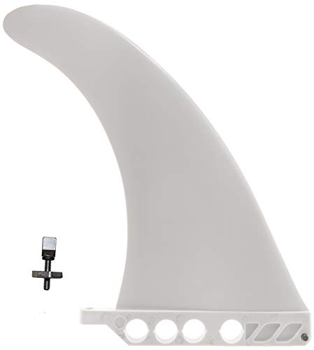 センターフィン 9" ロングボード用 airSUP SUP用 9インチ 23cm フィン x 9mm saruSURF Black Plastic Fin )