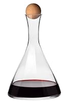 Krosno Connoisseur Wine Decanter Beechwood Stopper 1L Gift Boxed