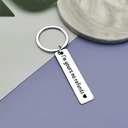 Valentine's Day Jewelry Keyring Funny Couple Keychain for Boyfriend Girlfriend Couple Keyring for Him Her Boyfriend Husband Gift from Girlfriend Wife Anniversary Birthday Gifts His and Hers Gift