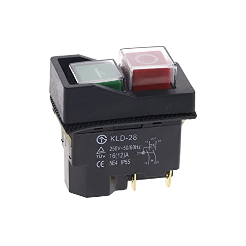 Interrupteur magnétique KLD28 4 broches 250V 16A étanche pour machines