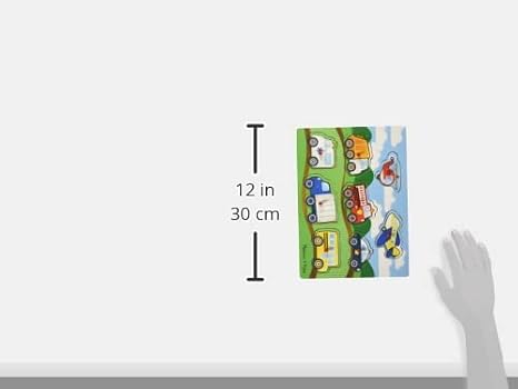 Melissa & Doug Vehicles Wooden Peg Puzzle (8 pcs)