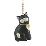 Black Cat Kitten Kitty Feline Lover Ceiling Fan Light Pull