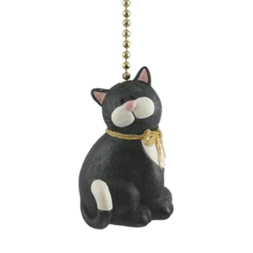 Clementine Design Black Cat Kitty Kitten Feline Ceiling Fan Pull Chain Light Decorative Extension