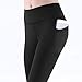 OPHPY Womens Leggings with Pockets, Womens Leggings with Pocket Tummy Control High Waisted Yoga Pants Plus Size Stretchy Slimming Workout Tights Bottom Black XL