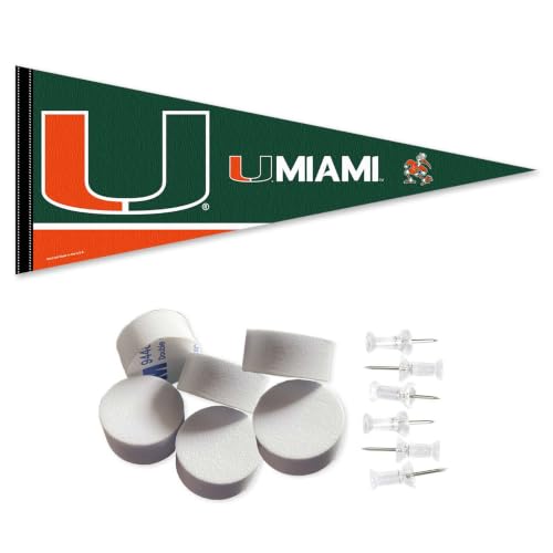 Hurricanes Pennant Flag and Wall Tack Mount Pads