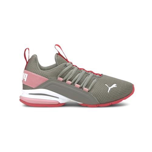 PUMA PUMA Kids Girls Axelion Mesh Lace Up Sneakers Shoes Casual - Grey - Size 6 M