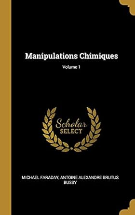 Amazon.com: Manipulations Chimiques; Volume 1 (French Edition