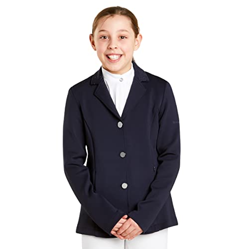 Harry Hall Horse Riding Show Jacket for Kids, Childrens Elegant Equestrian Competition Jackets - Navy Blue - 13-14 Years