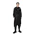 RAINS Fishtail Parka – Black Waterproof Windproof Lightweight Raincoat with Fishtail Silhouette, Welded Seams, 5000 mm Water Column Pressure – 2 Year Warranty