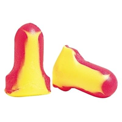 Howard Leight by Honeywell Laser Lite High Visibility Disposable Foam Earplugs, Pink/Yellow , 200-Pairs (LL-1) - 3301105