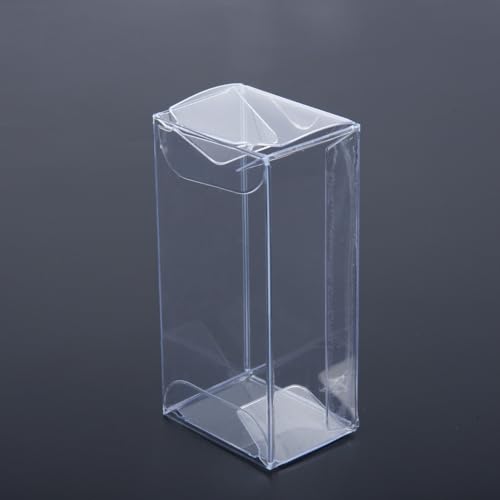 20 vitrinas de plástico transparente para juguetes de coche modelo 1:64, caja de almacenamiento, aprox. 30 x 40 x 82 mm, compatible con la mayoría de vehículos fundidos a escala 1:64