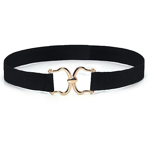 Women's Thin Elastic Corset Waist Belts Stretch Cinch Wrap Around Boho for Vintage Waistband Dresses