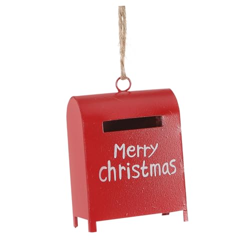 PRETYZOOM Vintage Xmas Tree Mailbox Ornament Mailbox Christmas Decor Festive Hanging Pendant