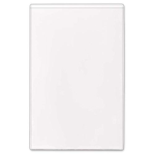 StoreSMART - 5' x 8' Non-Adhesive Vinyl Plastic Pocket - Open Short Side - 10 Pack - PE108S-C-10
