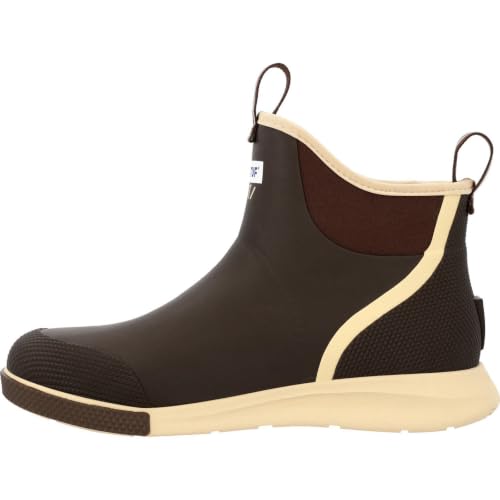 Image of XTRATUF 6 inch Men's Ankle Deck Boot Sport - 30% Lighter, 100% Waterproof Rubber Fishing Footwear - Non-Marking, Slip-Resistant Outsole - Moisture-Wicking Liner