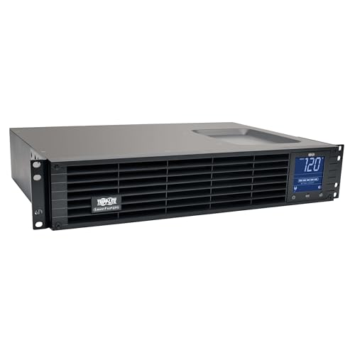 Tripp Lite SMC15002URM 1500VA Rack Mount UPS Battery Backup, Pure Sine Wave, 1000W, 8 Outlets, 2U Rackmount, LCD, AVR, Uninterruptible Power Supply, 3-Year Warranty & $250,000 Insurance