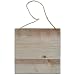 Hampton Art Mix The Media Wooden Plank Plaque, 6 by 6-Inch