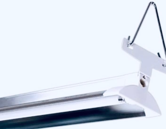 960345 24W Fluorescent T5 Grow Light Strip, 4 Ft, 3000 Lumens, Full Sun Spectrum with 4" Wide Mirror Reflector