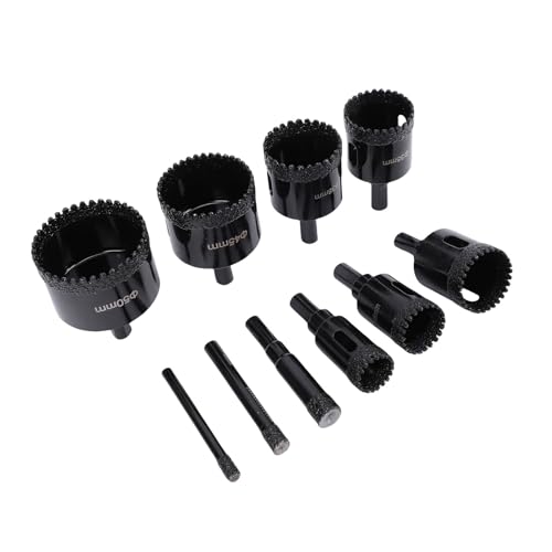 Kit de brocas para taladro con serrucho Hamwesh 10 piezas miniatura 3