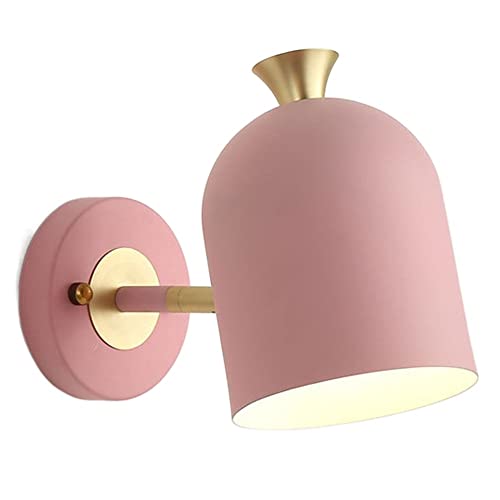 Lámpara de pared moderna nórdica con pantalla de metal dirigible