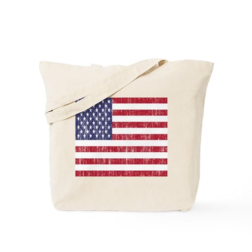 CafePress Distressed American Flag Tote Bag...