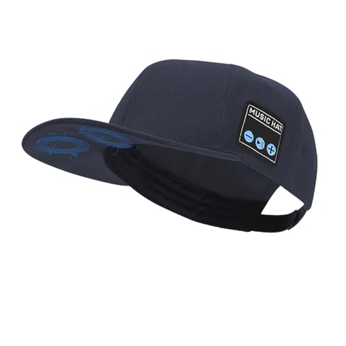Bluetooth Speaker Snapback Hat Baseball Cap with Built-in HD Stereo Speakers & Hidden Mic Hands-Free Calling for Cycling Skate Parks Party Dancing Outdoor Sports Gifts for Men Brother Him