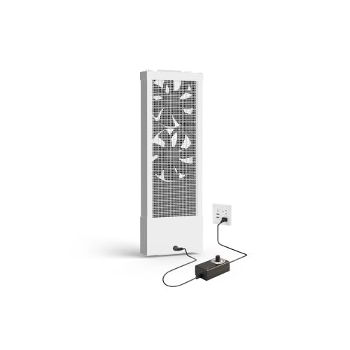 Image of 15.7-17.7 Inch White Vertical Window Fan for Sliding Windows Exhaust Only