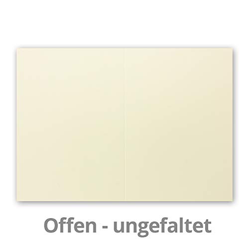 FarbenFroh by GUSTAV NEUSER 25 folding cards B6, vanilla, PREMIUM QUALITY, 11.5 x 17 cm, very dimensionally stable - Image 4