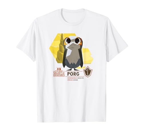 T-shirt Star Wars Galaxy Of Creatures Porg idéal pour vos soirées cinéma geek