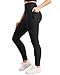 QUEENIEKE Bareluxe No Front Seam Leggings with Pockets for Women Tummy Control 25" - High Waisted Buttery Soft Yoga Pants S Black