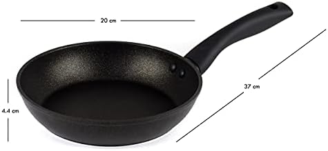 Progress BW08029EU Diamond Collection Non-Stick Frying Pan, 20 cm, Metal Utensil Suitable, Dishwasher Safe, Induction Suitable