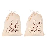 Hemobllo Bolsas de Lino Cordón para Pan Reutilizables, 2 Piezas, Tamaño Mediano, Color Natural, para Almacenar y Conservar Pan Casero Fresco en Cocina y Panadería