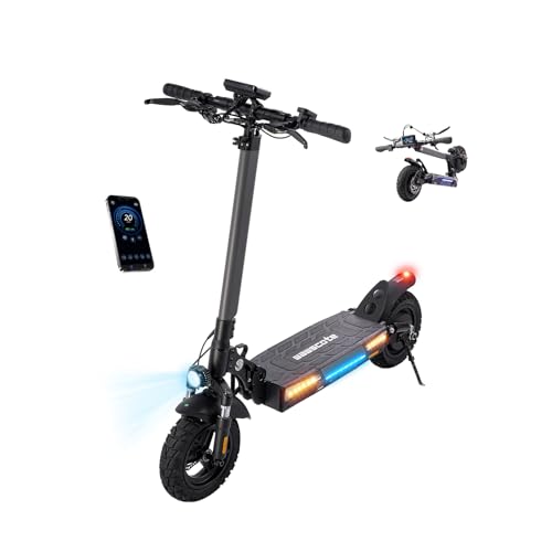 WAWSCOTE Electric Scooters - Electric Scooter for Adults, 500W/1000W/1500W Peak Motor, 18/28 Max MPH, 21/25/28 Miles Range, APP Control, Lightweight Foldable E-Scooter