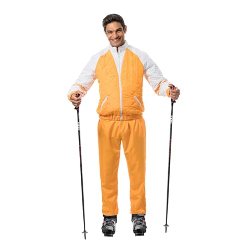 Chaks - combinaison de ski pour adultes, veste et pantalon, combinaison de neige des années 80, costume pour après-ski, carnaval, fête rétro