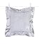 Little Giraffe Chenille Pillow, Silver, 14 Inch x 14 Inch