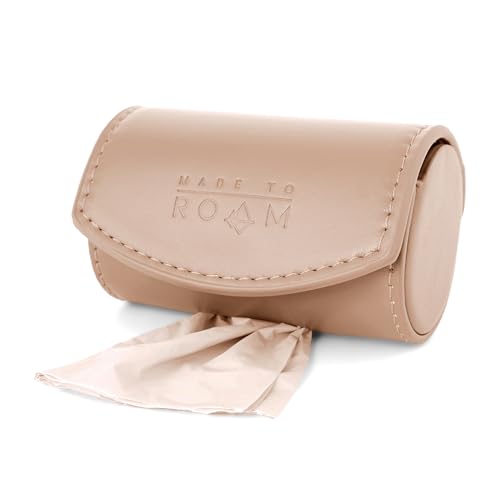 Image of MADE TO ROAM On Dooty Set - Premium Dog Poop Bag Holder for Leash, Vegan Leather (Includes 1 Box Dog Waste Bags Rolls, 90 Bags Total) - Vermont Weekends