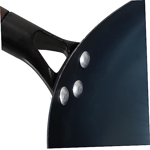 Wok tradicional de hierro con mango de madera antiadherente miniatura 2
