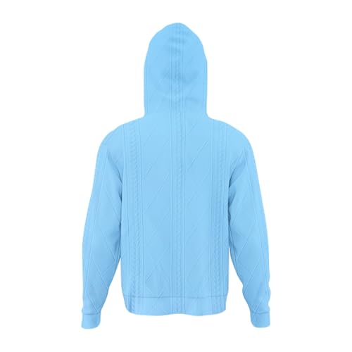 Button Up Hooded Sweatshirt For Men Knit Long Sleeve Commute Hoodie Tactical Drawstring Lightweight Wander Pullover3