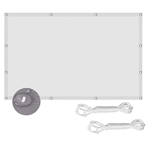 Toldo vela de sombra rectángulo 1.5x3.8m blanco impermeable para terraza exterior 2