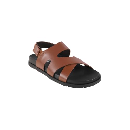 Image of Metro Men Faux Leather Comfort Sandal