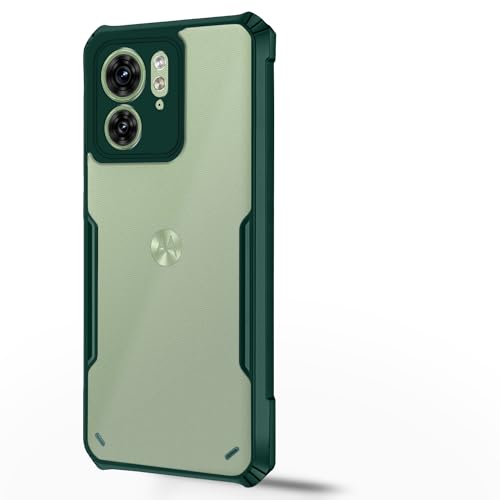 Image of Pikkme Redmi Note 13 Pro Plus 5G Back Cover | Crystal Clear Transparent Back | Ultra Hyrbid | Full Camera Protection | Raised Edge | Bumper Back Case (Green)