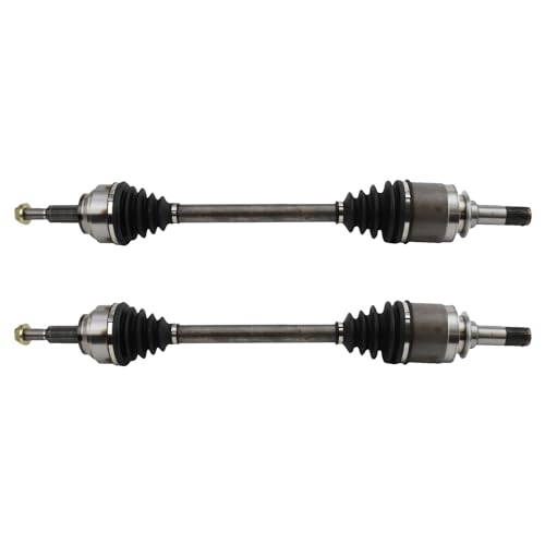 Image of TRQ Rear Driver and Passenger Side CV Axle Assembly Set Compatible with 2011-2022 Dodge Durango 2012-2018 Jeep Grand Cherokee Rear Wheel Drive 230mm Ring Gear V8 5.7L V6 3.0L