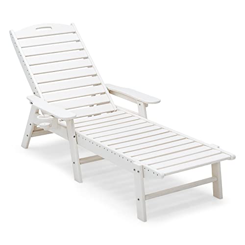 Tumbonas Piscina Blancas Marca COSTWAY