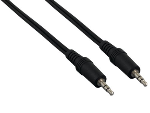 Cable audio 3.5mm estéreo macho a macho 1 pie