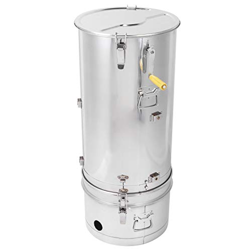 Extractor de miel, centrífuga de miel resistente de acero inoxidable a prueba de álcalis con soporte para trabajos de jardinería para apicultura para apicultor