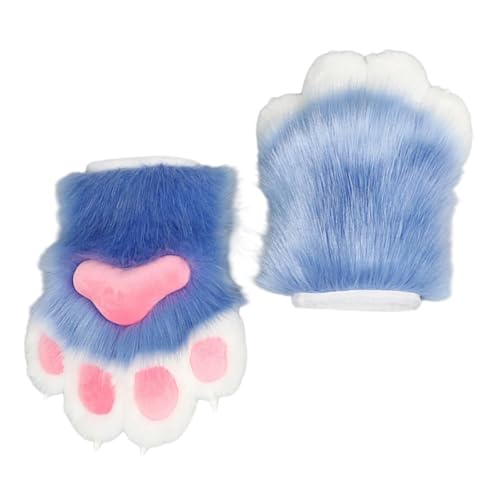 Squeaky Animal Paws Gloves For Teens Adult Cats Paws Gloves Anime Mittens For Halloween Event Cosplay Costume Accessories