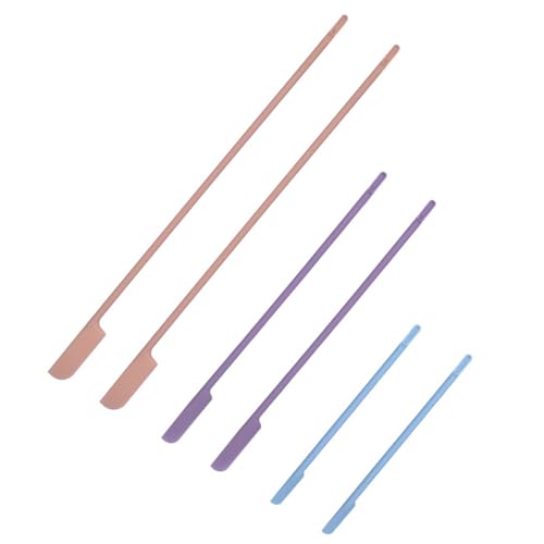 EPIGEIST 6 Piezas Raspador de agitación de máscara espátula cosmética raspador de silicona espátulas cosméticas espátulas de limpieza de cera espátula de cara gel de sílice Color Aleatorio